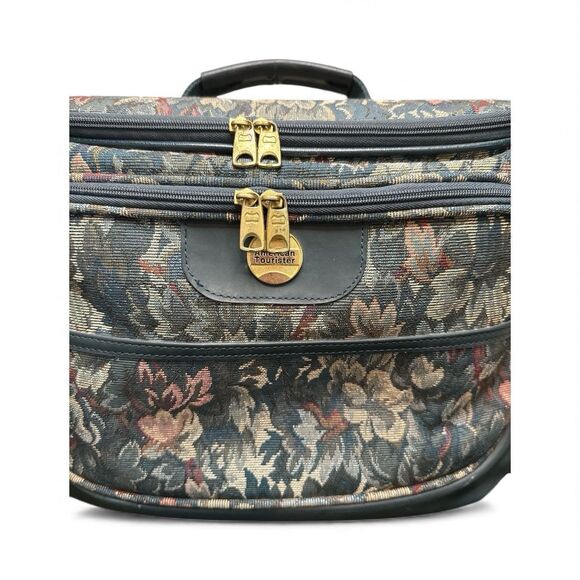 VINTAGE Diane Von Furstenberg Floral Tapestry Suitcase Soft Luggage Carry On Bag - Picture 3 of 12